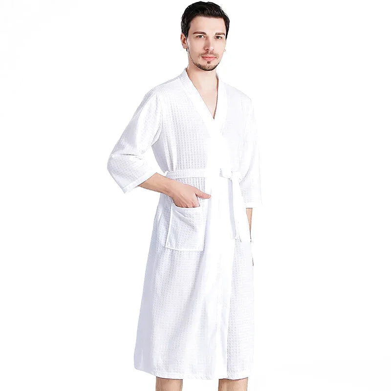 robe-de-chambre-homme-coton-nid-dabeille