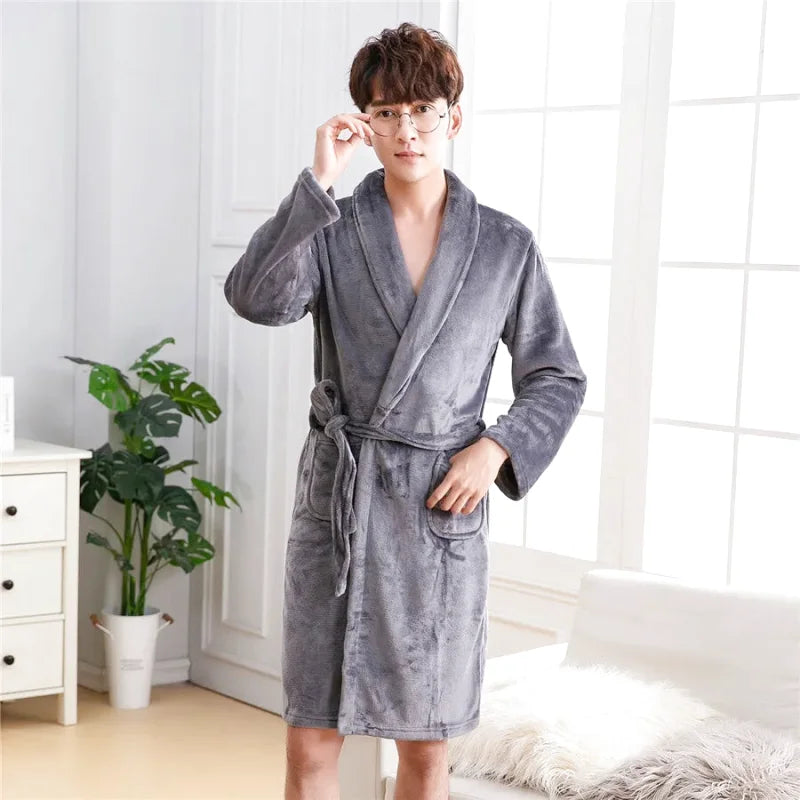 robe-de-chambre-homme-gris