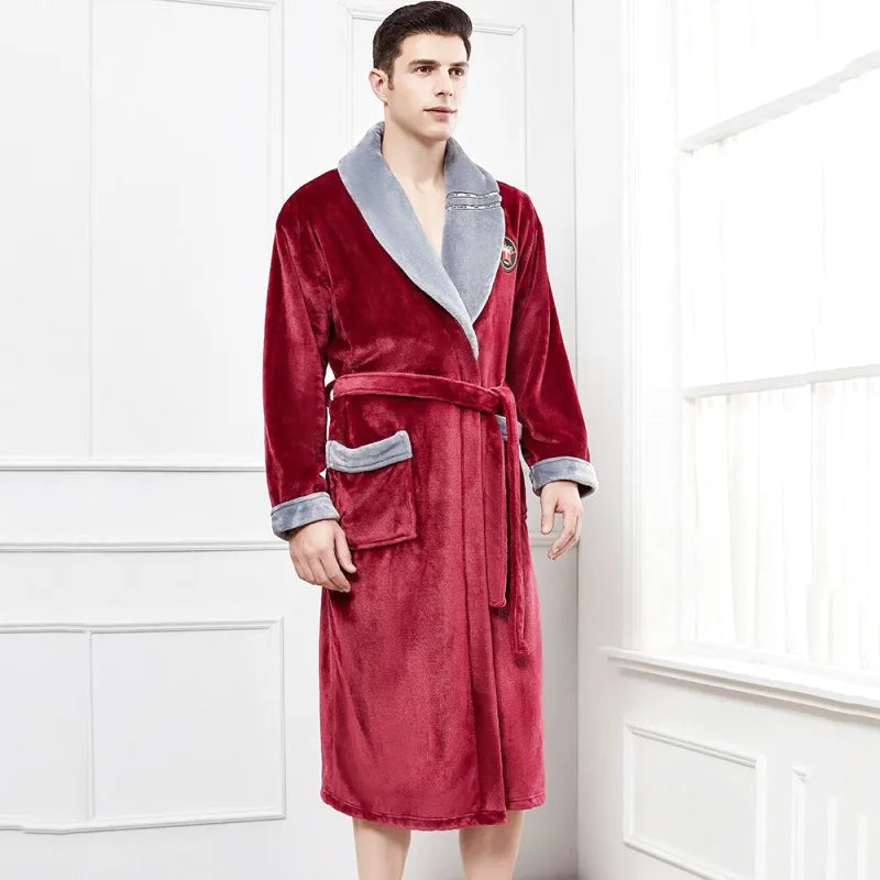 robe-de-chambre-homme-rouge