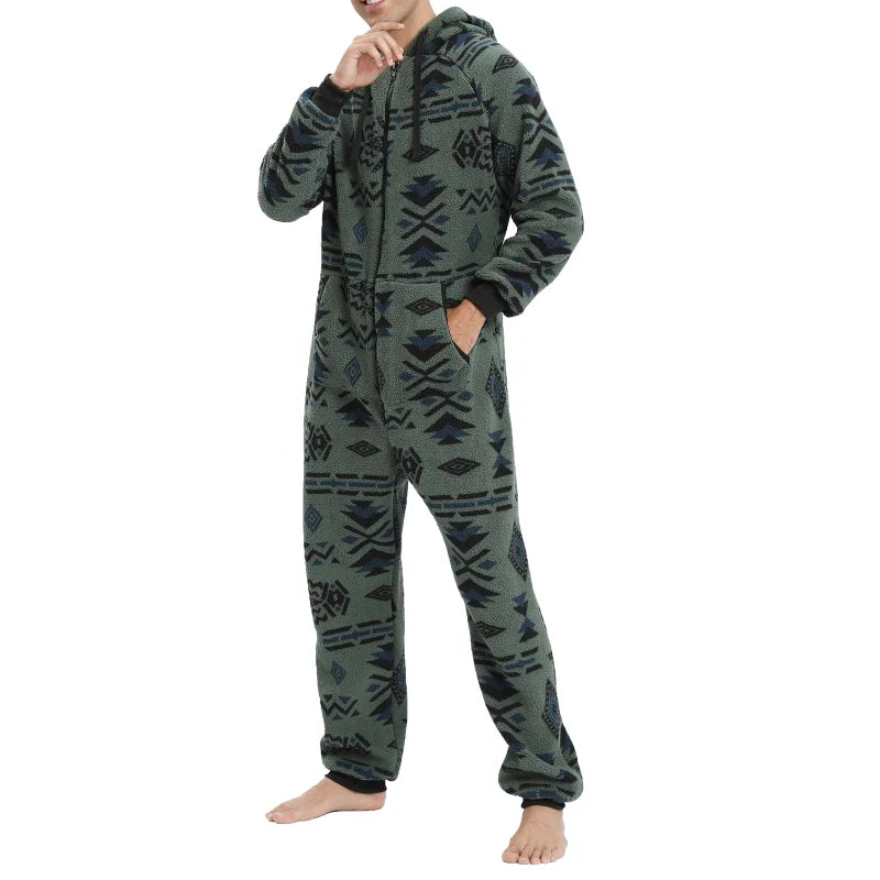 robe-de-chambre-homme-verte